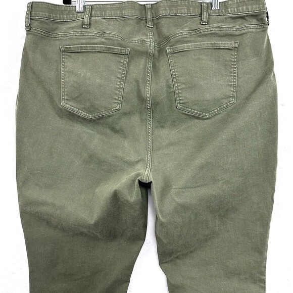 Torrid Sky High Skinny Super Soft Jeans Womens 26T Tall Stretch Olive Green - Picture 7 of 15